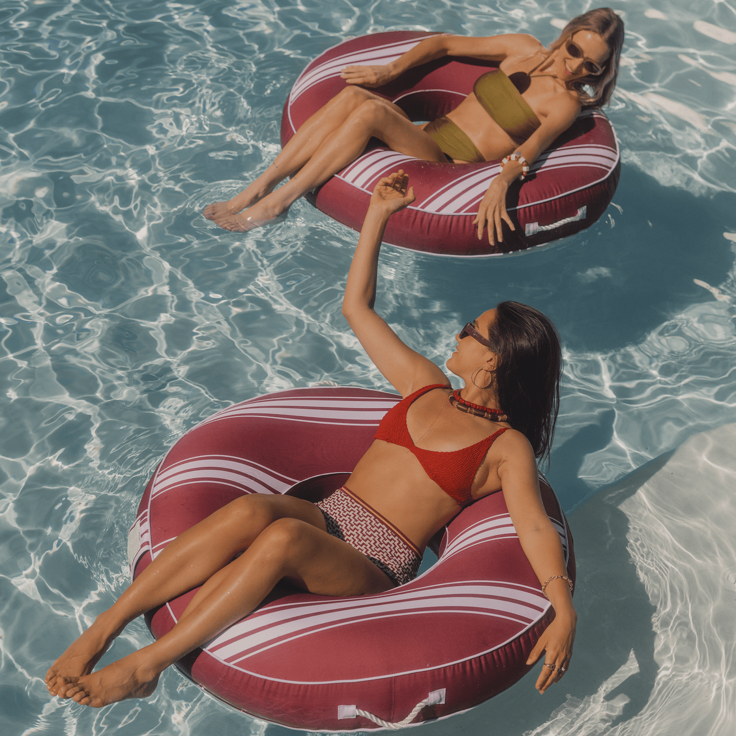 Funboy Classic | Fabric Covered Tube Float - Red Stripe