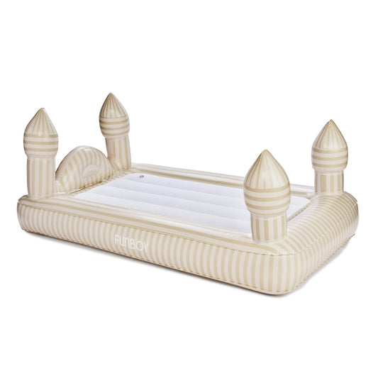 Funboy Recommended | Kids Sleepover Bed - Striped Castle Air Mattress