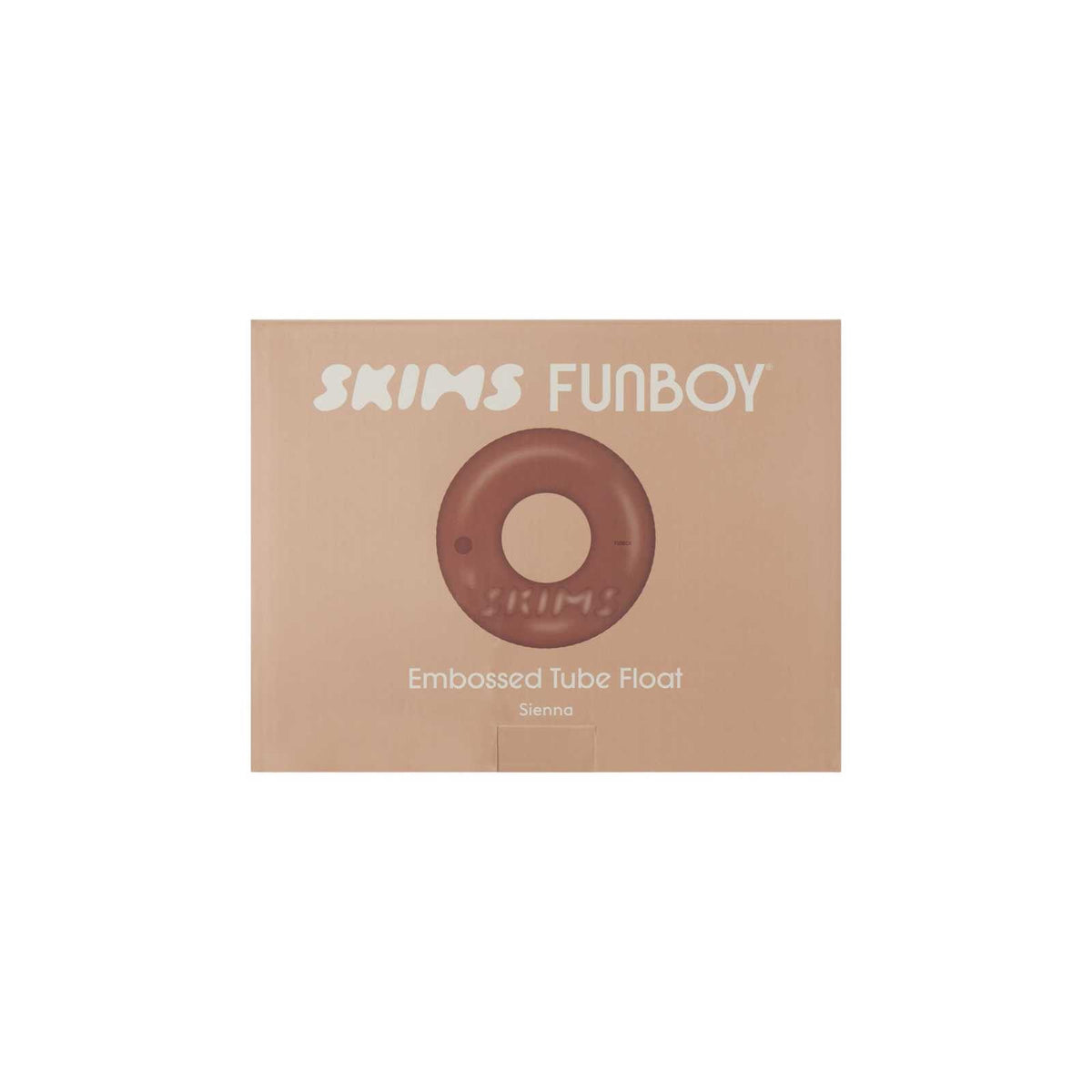 Funboy Trending | SKIMS x FUNBOY Sienna Embossed Tube Float - 46" Inflated w/ cup holder