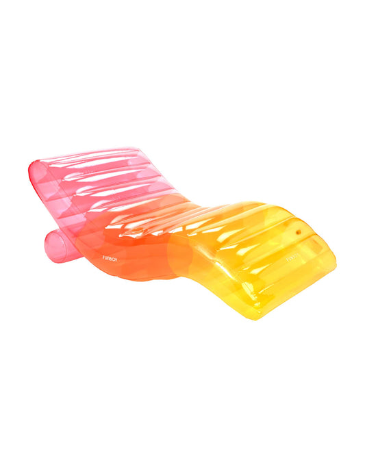 Funboy Featured | Clear Rainbow Chaise Lounger Pool Float