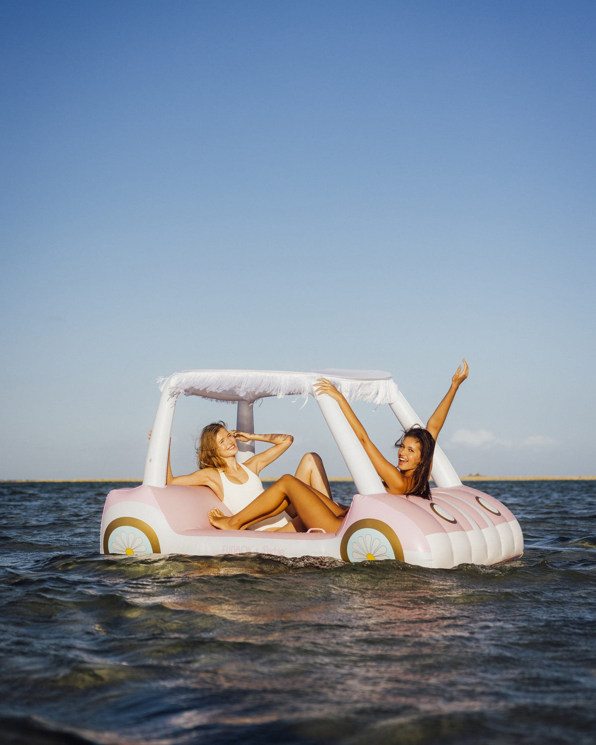 Funboy Classic | Malibu Barbie™ Golf Cart Pool Float with Shade