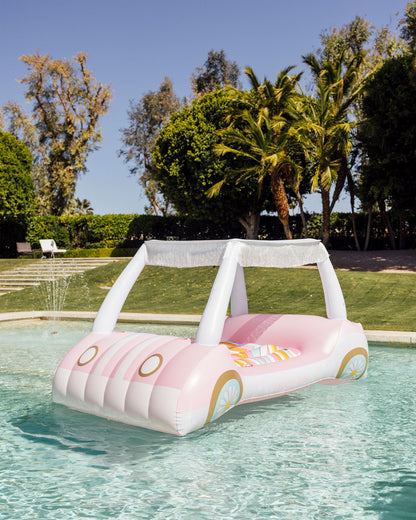 Funboy Classic | Malibu Barbie™ Golf Cart Pool Float with Shade