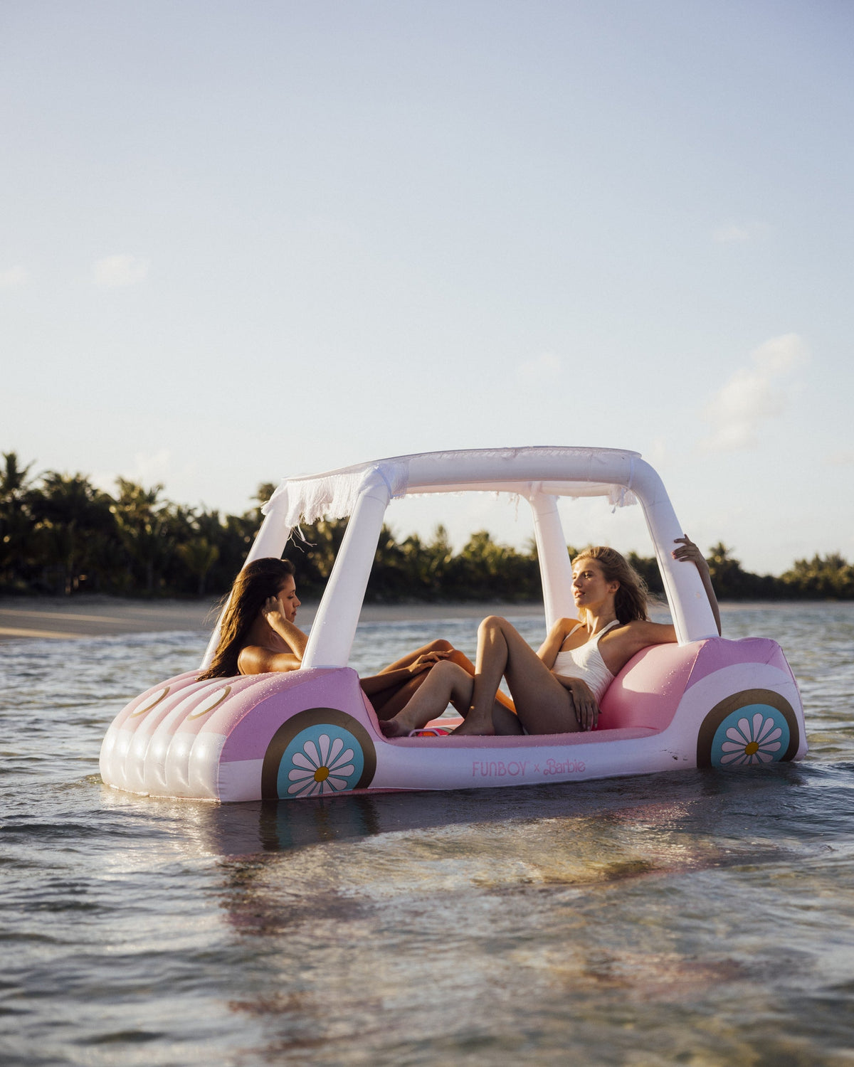 Funboy Classic | Malibu Barbie™ Golf Cart Pool Float with Shade