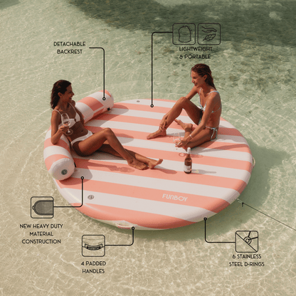Funboy Featured | Inflatable Dock & Floating Island - Pink