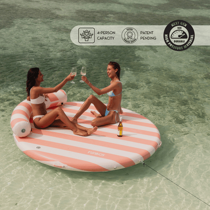 Funboy Featured | Inflatable Dock & Floating Island - Pink
