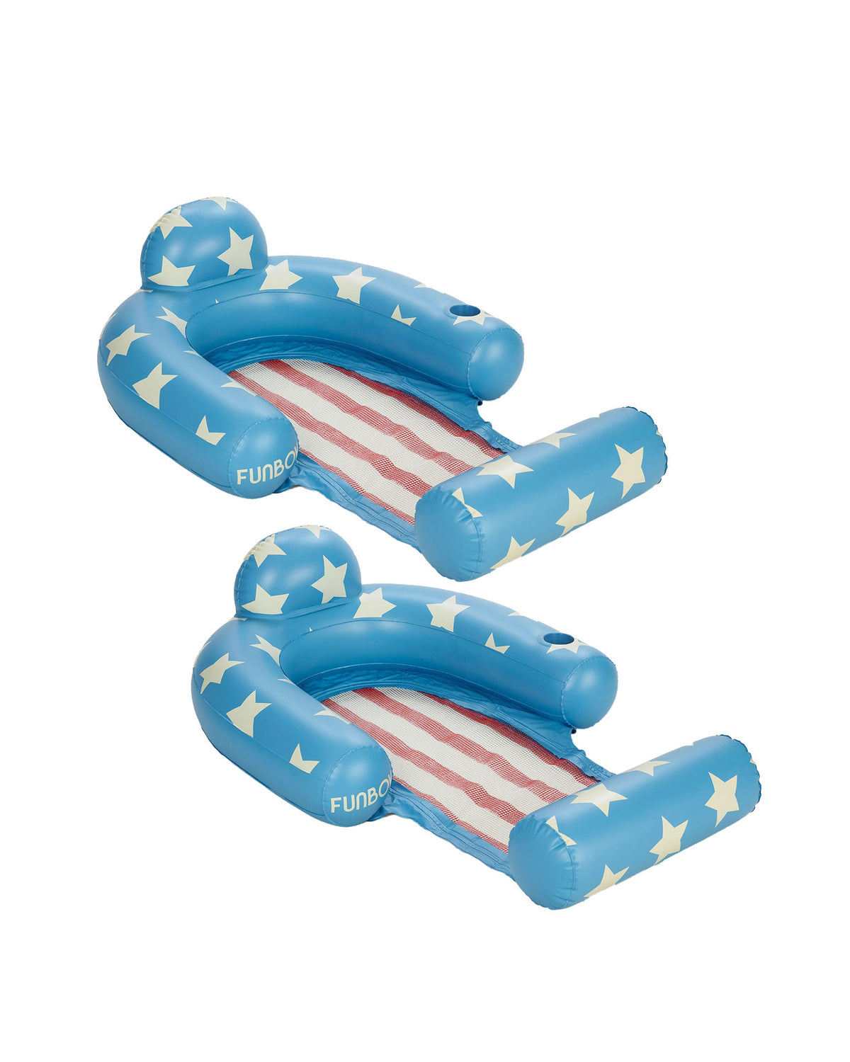 Funboy Popular | Stars & Stripes Mesh Chair Pool Float - 2 Pack
