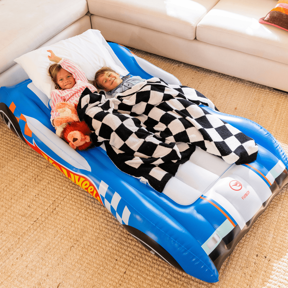 Funboy Recommended | Hot Wheels Kids Air Mattress Sleepover Bed