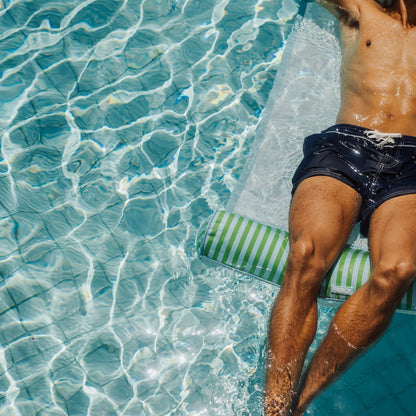 Funboy Classic | Fabric Pool Hammock, Green & Blue