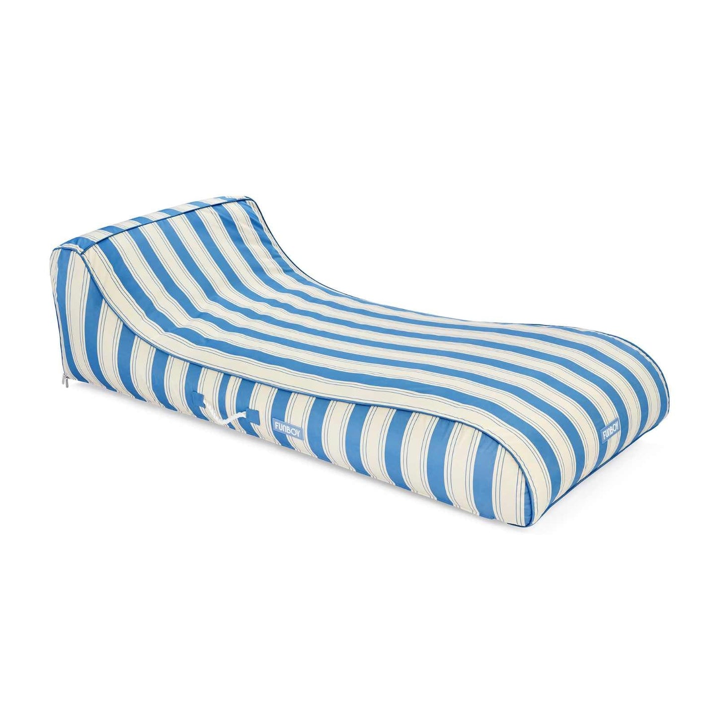 Funboy Trending | Fabric Covered Pool Float - Denim Blue Sunbed Lounger