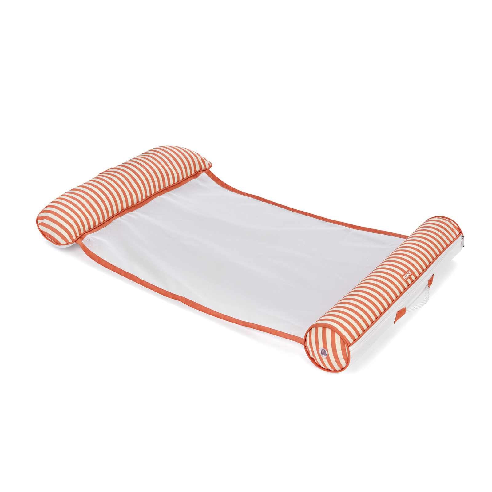 Funboy Classic | Fabric Pool Hammock, Orange & White Stripes