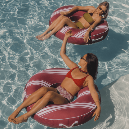 Funboy Classic | Fabric Covered Tube Float - Red Stripe