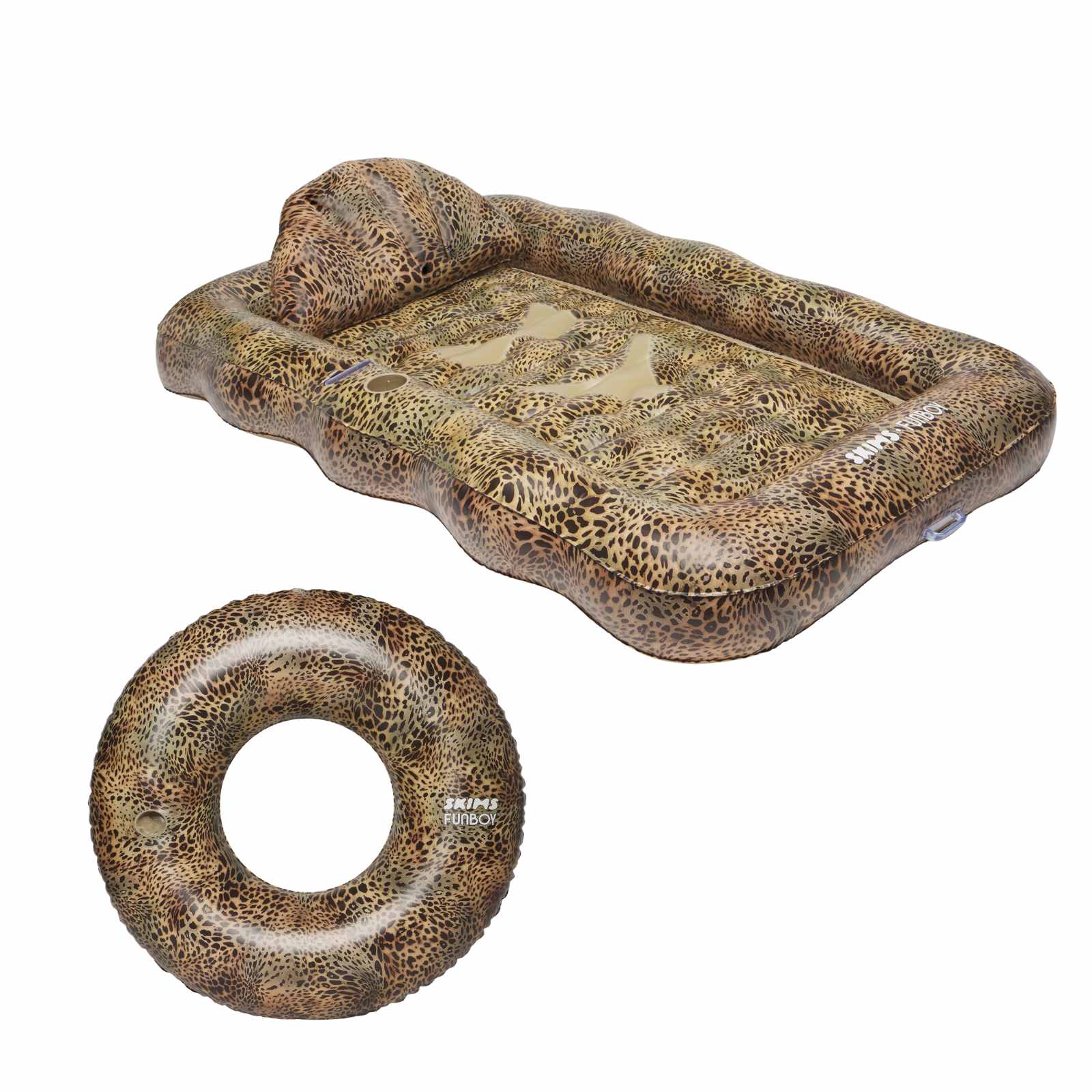 Funboy Recommended | FUNBOY x Skims Tanning Bundle w/ Cheetah Tanning Pool Lounger + Tube