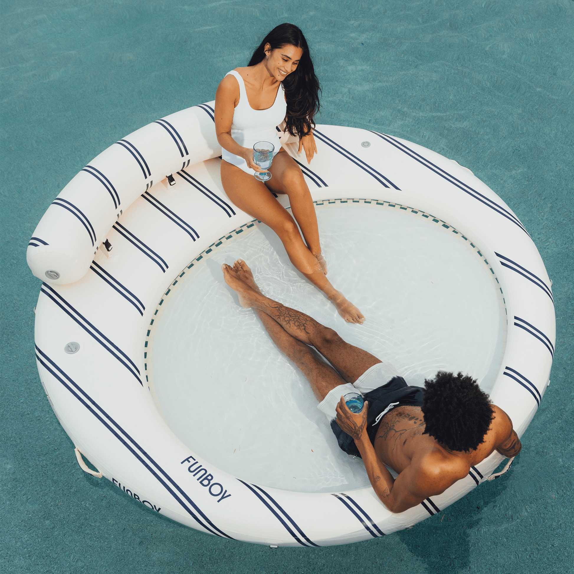 Funboy Classic | Navy Floating Dock. Leisure Island