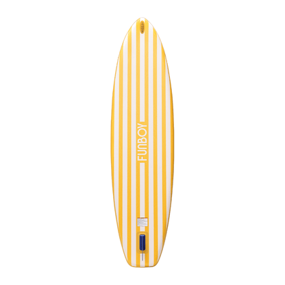 Funboy Essential | 11"6' Inflatable Stand Up Paddle Board - Yellow & White Cabana Stripe