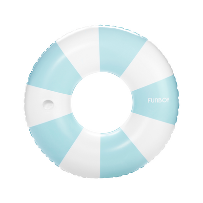 Funboy Signature | Blue Vintage Stripe Ring Tube Pool Float