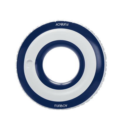 Funboy Popular | Pool Tube Float: Navy Blue & White, Striped