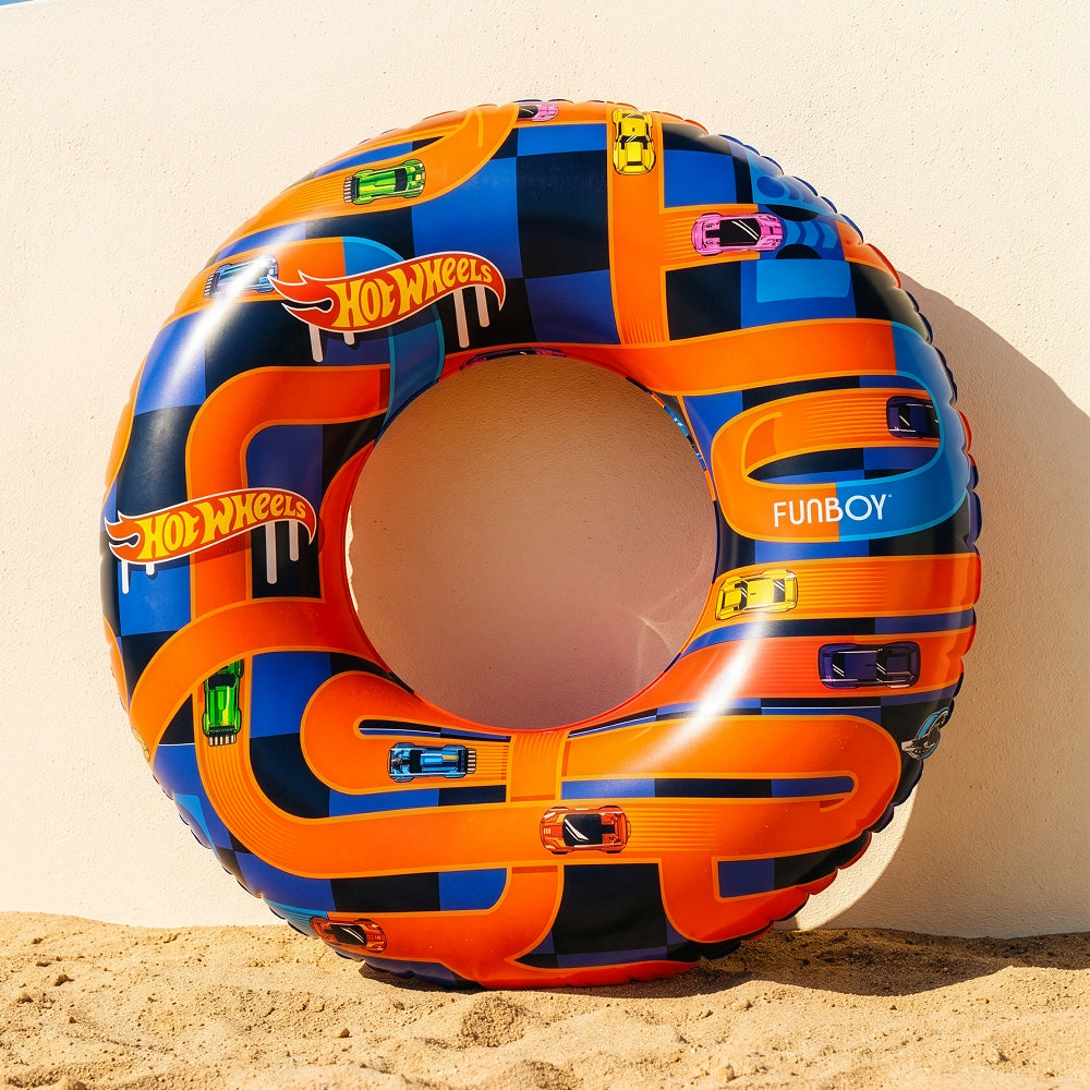 Funboy Best Seller | Hot Wheels Kids Checkered Flame Tube Float