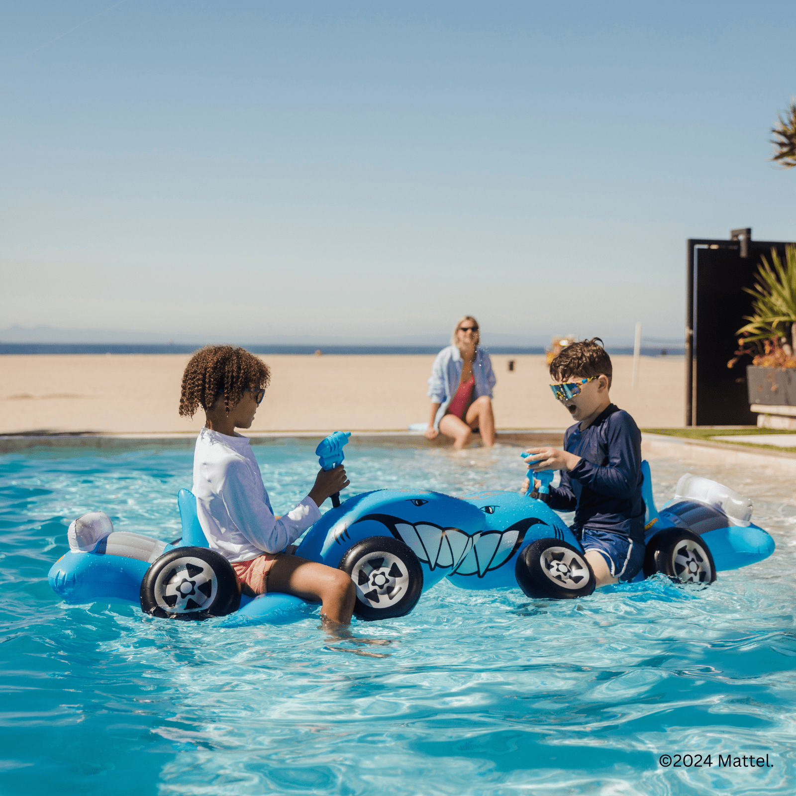 Funboy Recommended | Hot Wheels Kids Sharkruiser Float w/ Water Squirter