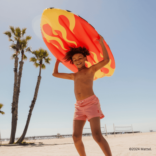 Funboy Exclusive | Hot Wheels Checkered Flame Surfboard Pool Float