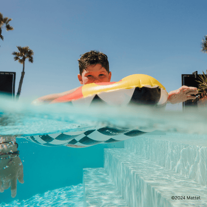 Funboy Exclusive | Hot Wheels Checkered Flame Surfboard Pool Float