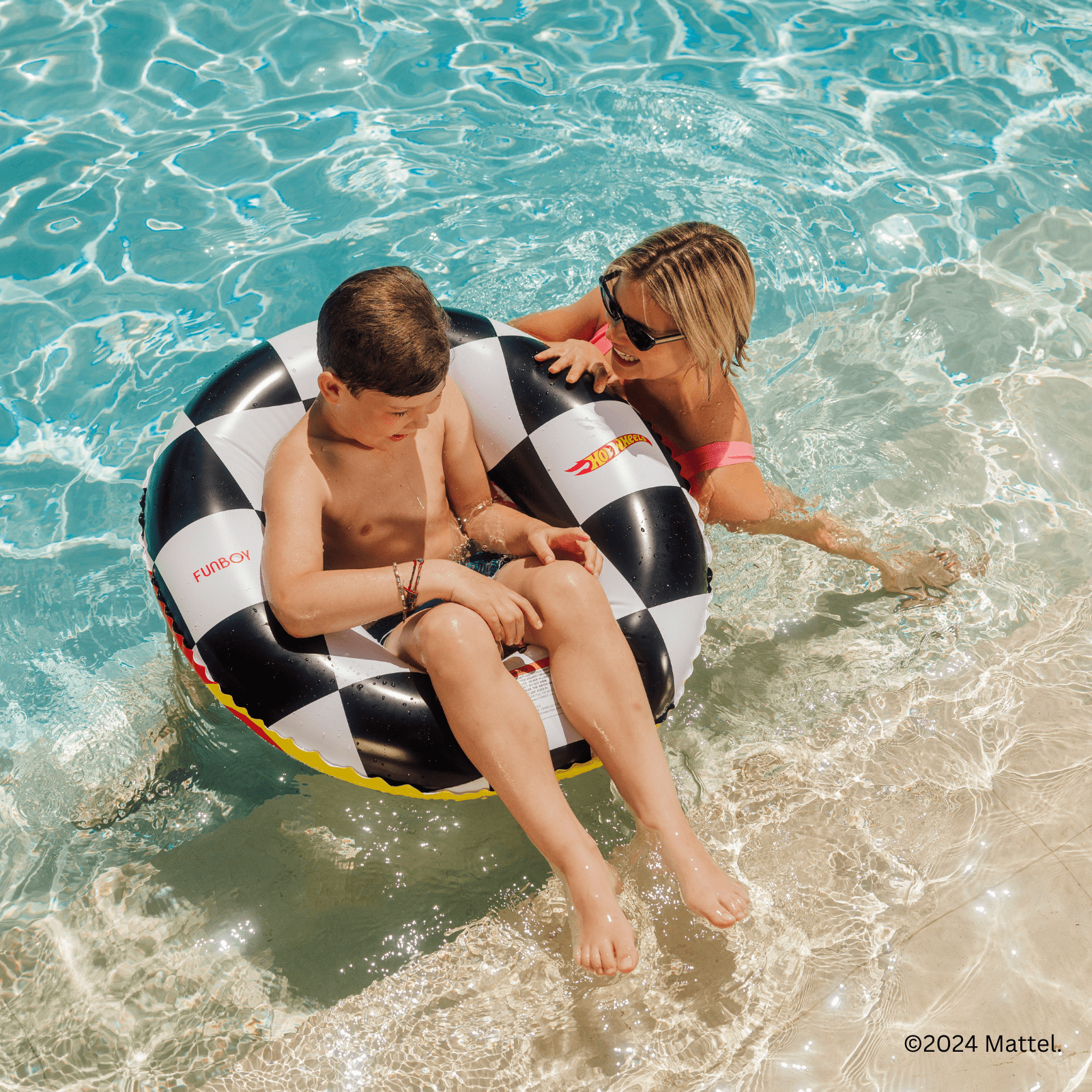 Funboy Featured | Hot Wheels Kids Checkered Flame Tube Float