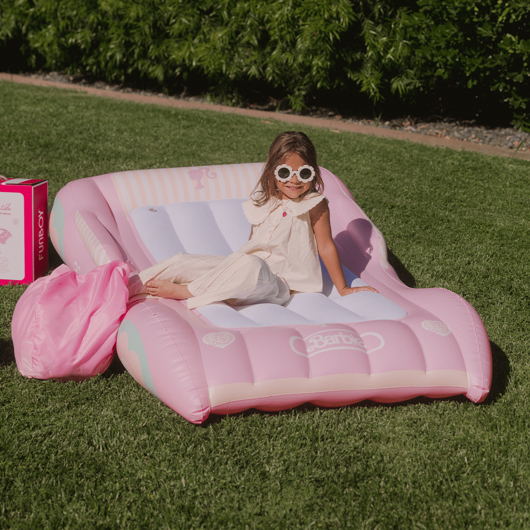 Funboy Best Seller | Barbie Bed: Inflatable Kid's Sleepover Bed