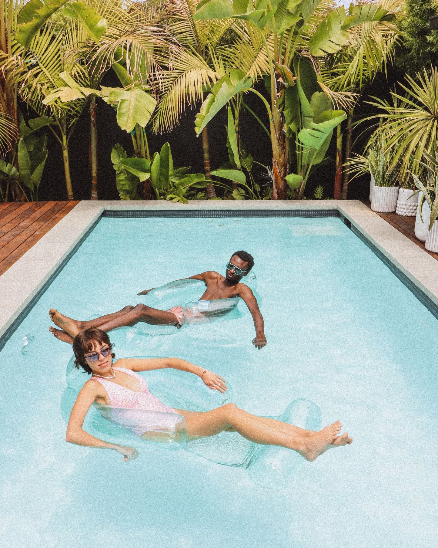 Funboy Trending | Clear Aqua Mesh Chair Pool Float - 2 Pack