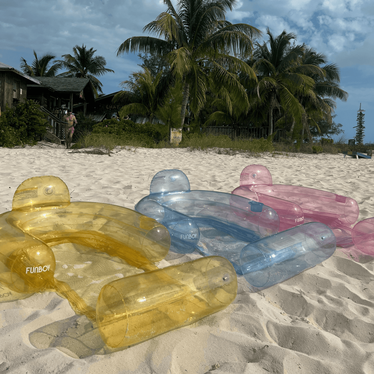 Funboy Best Seller | Clear Yellow Mesh Chair Water Hammock - 2 Pack
