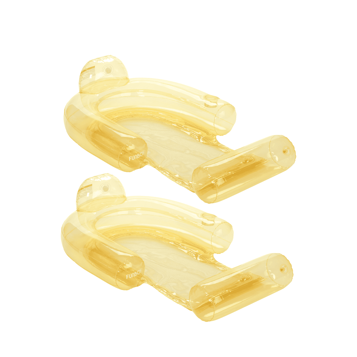 Funboy Best Seller | Clear Yellow Mesh Chair Water Hammock - 2 Pack