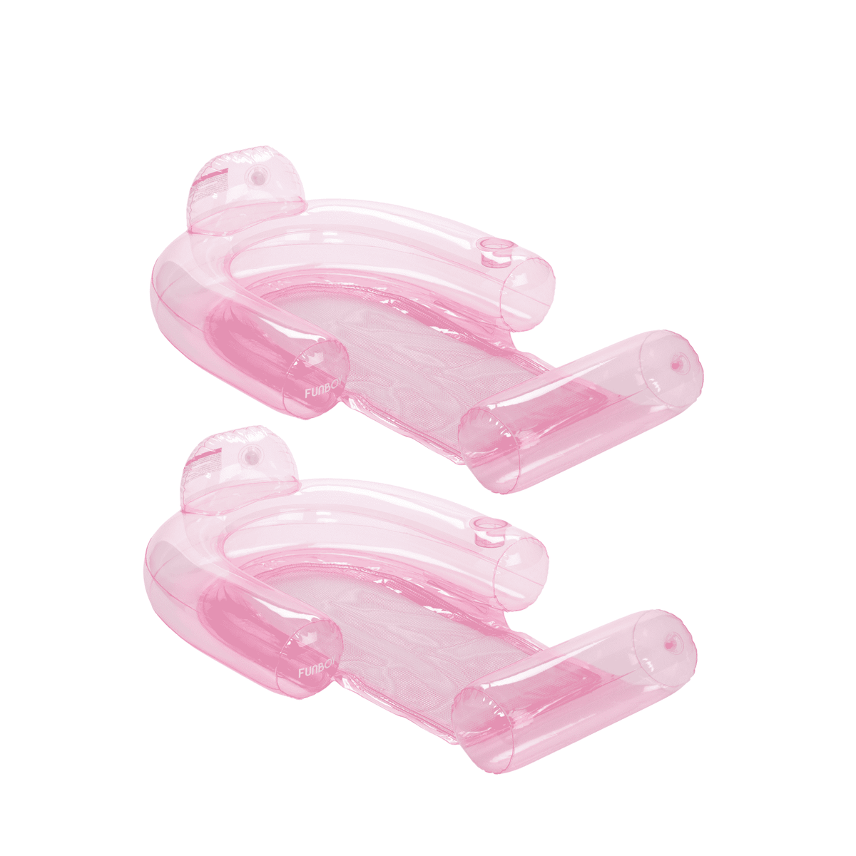 Funboy Recommended | Clear Pink Mesh Chair Water Hammock - 2 Pack