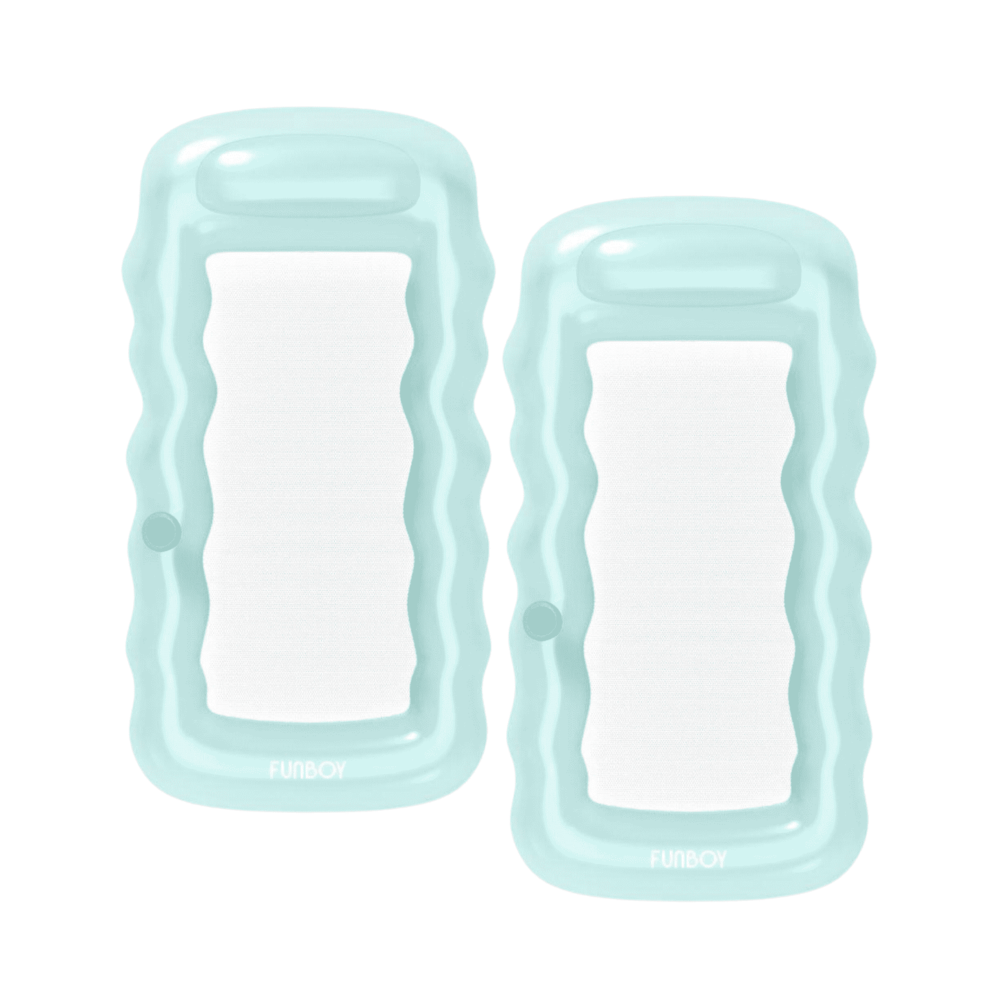Funboy Classic | Clear Mint Mesh Lounger Float - 2 Pack