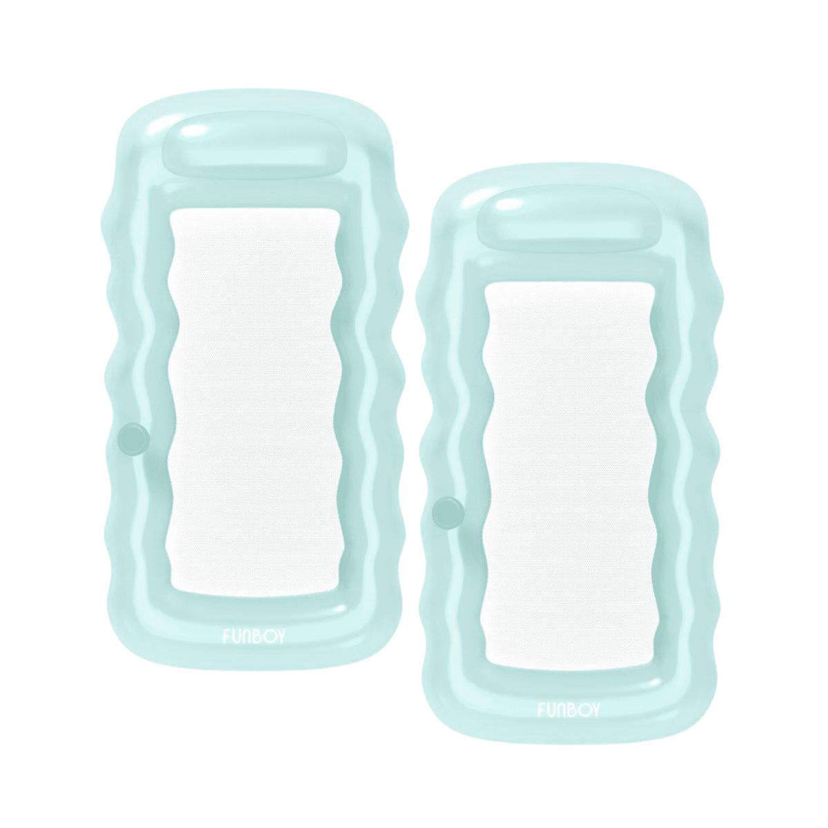 Funboy Classic | Clear Mint Mesh Lounger Float - 2 Pack