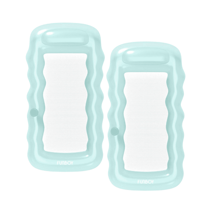 Funboy Classic | Clear Mint Mesh Lounger Float - 2 Pack