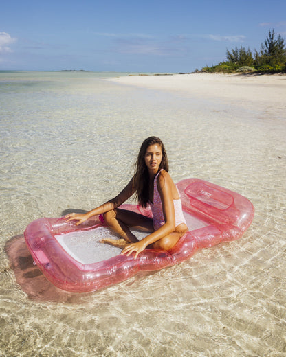 Funboy Featured | Clear Pink Mesh Lounger