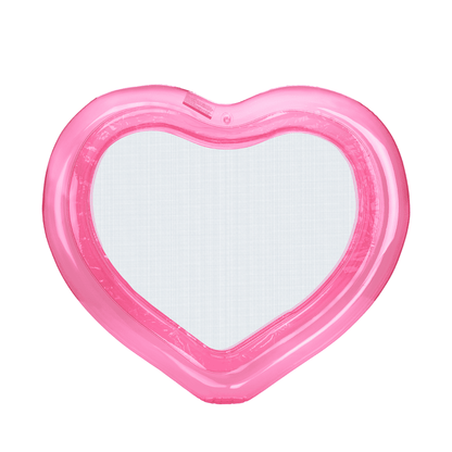 Funboy Popular | Floating Pool Hammock: Heart-Shaped, Clear Pink