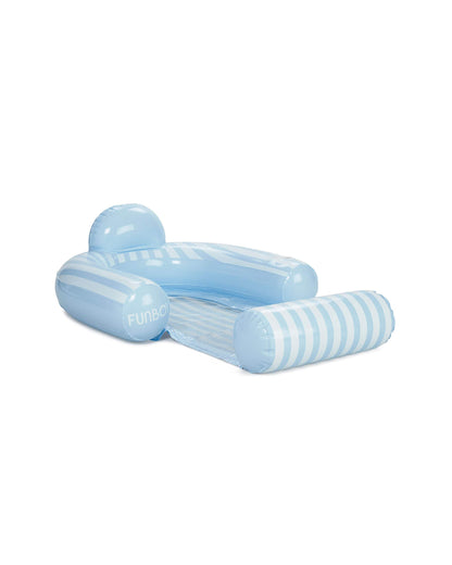 Funboy Exclusive | Blue & White Stripe Coastal Mesh Chair Pool Float