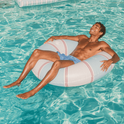 Funboy Best Seller | Red & Blue Striped Vintage Lux Tube Float