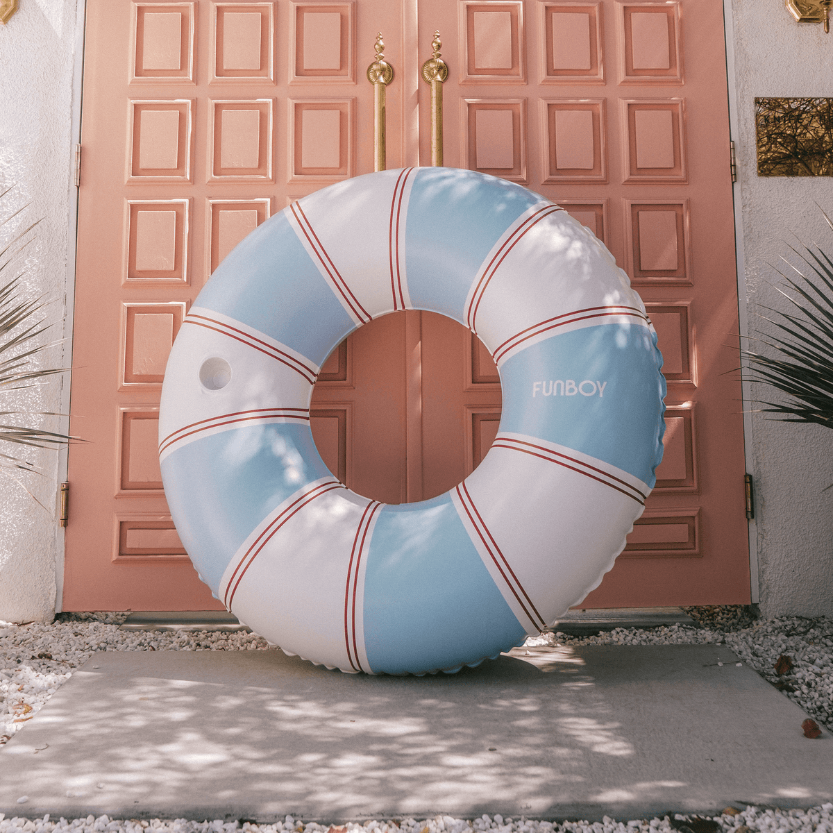 Funboy Best Seller | Red & Blue Striped Vintage Lux Tube Float