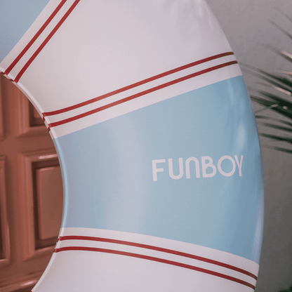 Funboy Best Seller | Red & Blue Striped Vintage Lux Tube Float