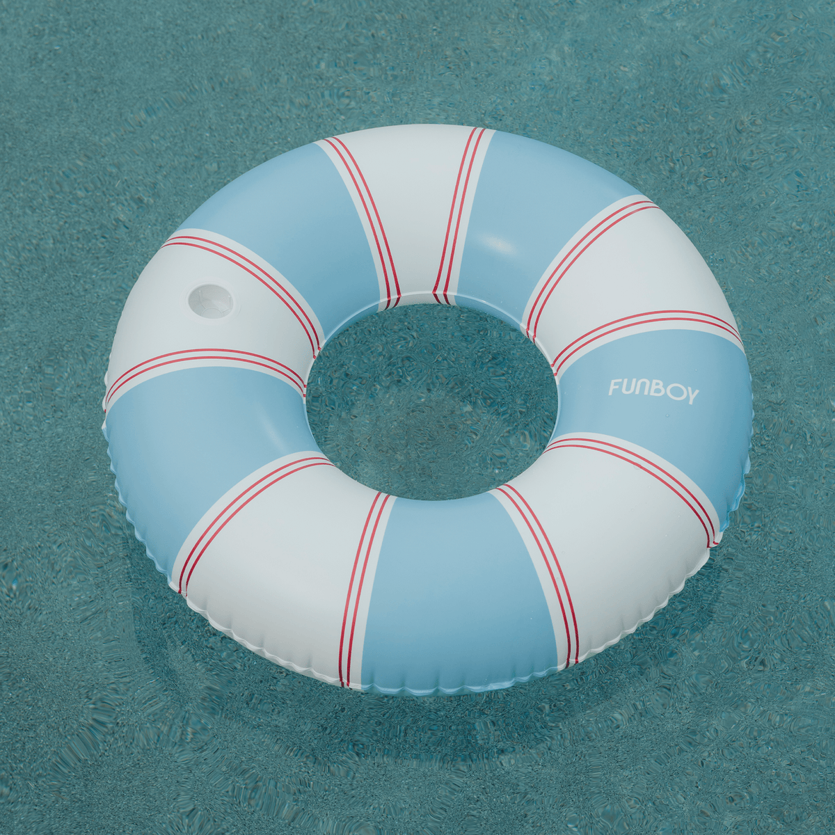 Funboy Best Seller | Red & Blue Striped Vintage Lux Tube Float