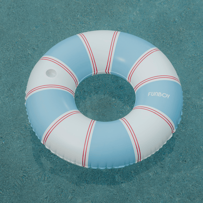Funboy Best Seller | Red & Blue Striped Vintage Lux Tube Float