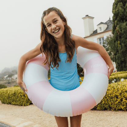 Funboy Trending | Pool Tubes for Kids: Vintage Kids Tube Float, Pink
