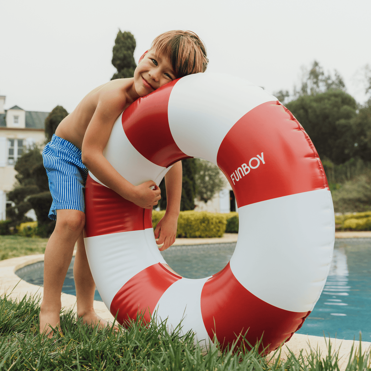 Funboy Recommended | Pool Tubes for Kids: Vintage Kids Tube Float, Red