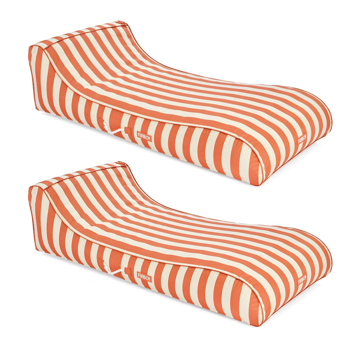 Funboy Best Seller | FUNBOY Fabric Sunbed Lounger 2- Pack, Orange & White