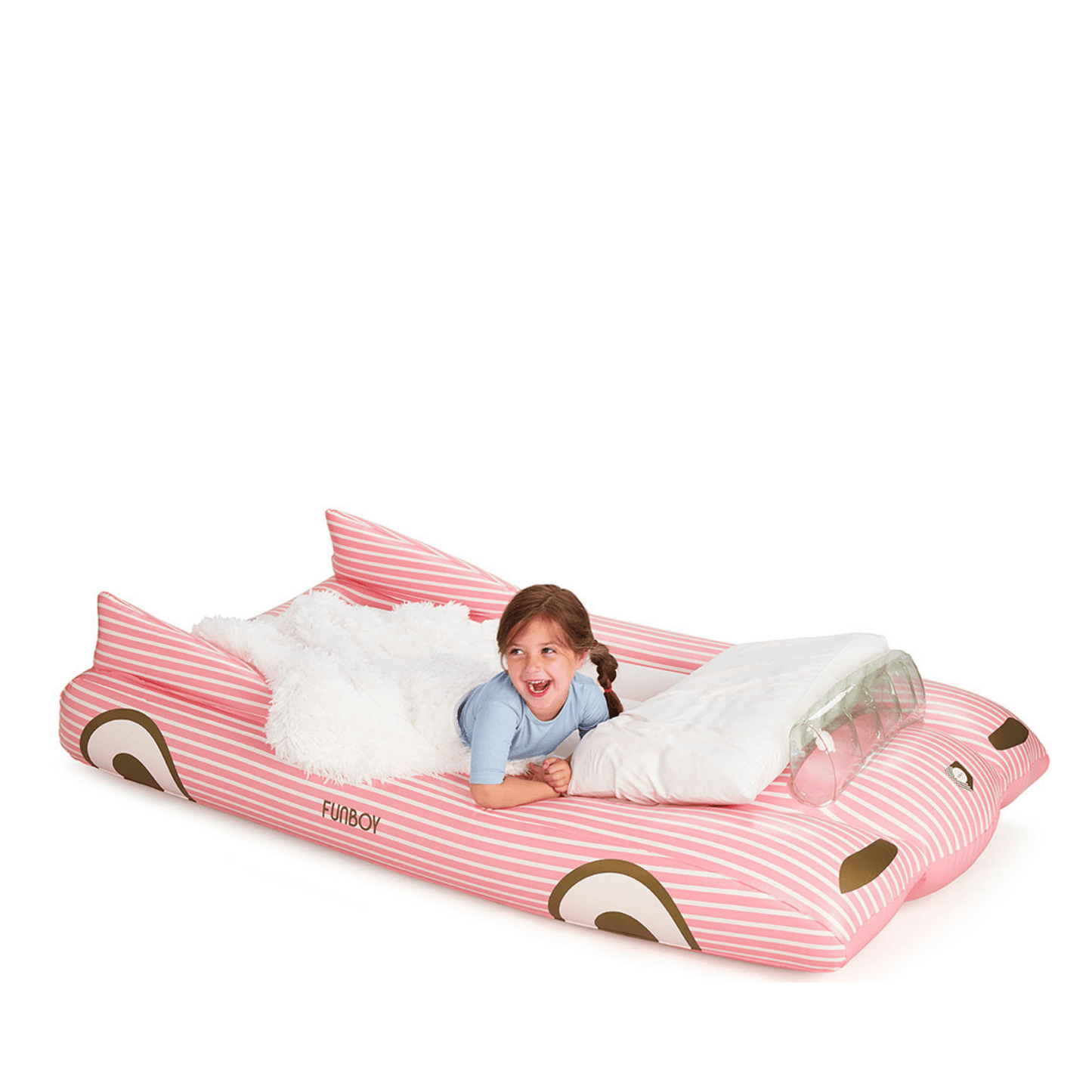 Funboy Signature | Kids Sleepover Bed - Pink Convertible Air Mattress