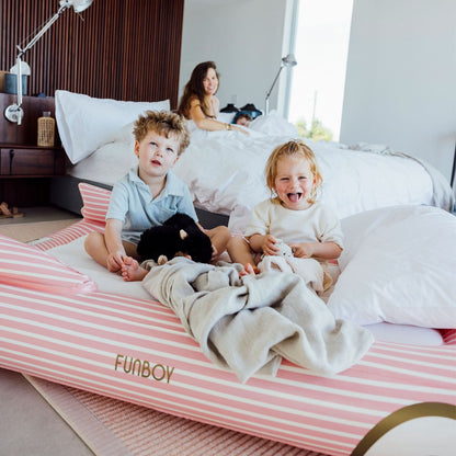 Funboy Signature | Kids Sleepover Bed - Pink Convertible Air Mattress