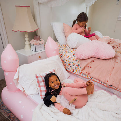 Funboy Featured | Kids Sleepover Bed - Pink Castle Air Mattress