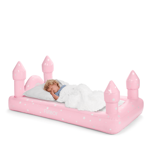 Funboy Featured | Kids Sleepover Bed - Pink Castle Air Mattress
