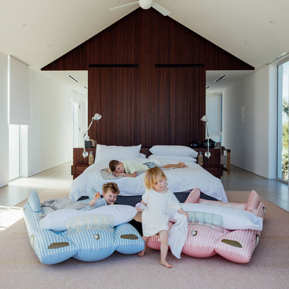 Funboy Trending | Kids Sleepover Beds, Pink & Blue Convertible, 2 Pack