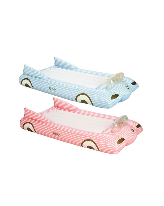 Funboy Trending | Kids Sleepover Beds, Pink & Blue Convertible, 2 Pack